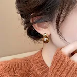 Pendientes Retro Coffee Color Series para Moda Minoritaria — foto 1