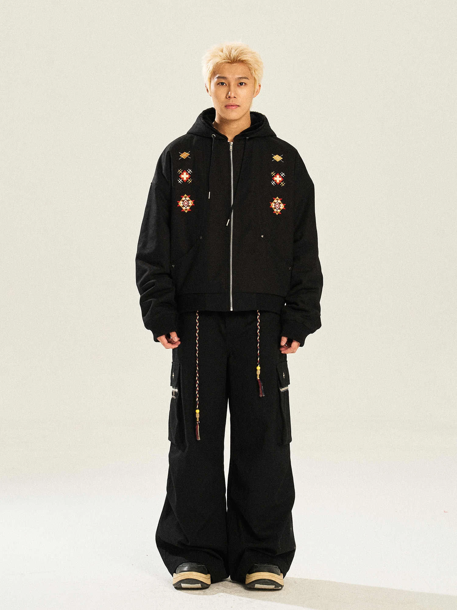 Title 2, Pantalon de travail droit à jambes larges avec ...