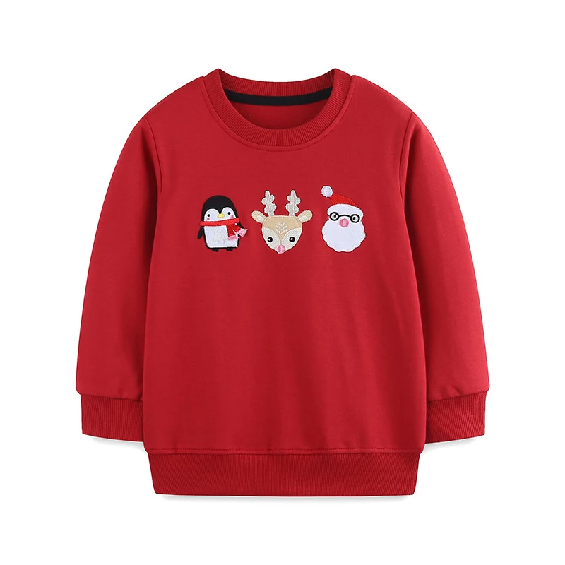 Suéter Infantil de Algodão Tricot Gola Redonda Modelos Outono com Bordado de Desenho Animado Conforto e charme para crianças — foto 2