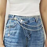 Kadın Moda Kişilik Çok Katmanlı Korseli Zincir. Tarzınızı ortaya çıkarın, kişiliğinizi yansıtın. Şık ve özgün bir aksesuar, her kıyafete uyum sağlar. — Fotoğraf 5