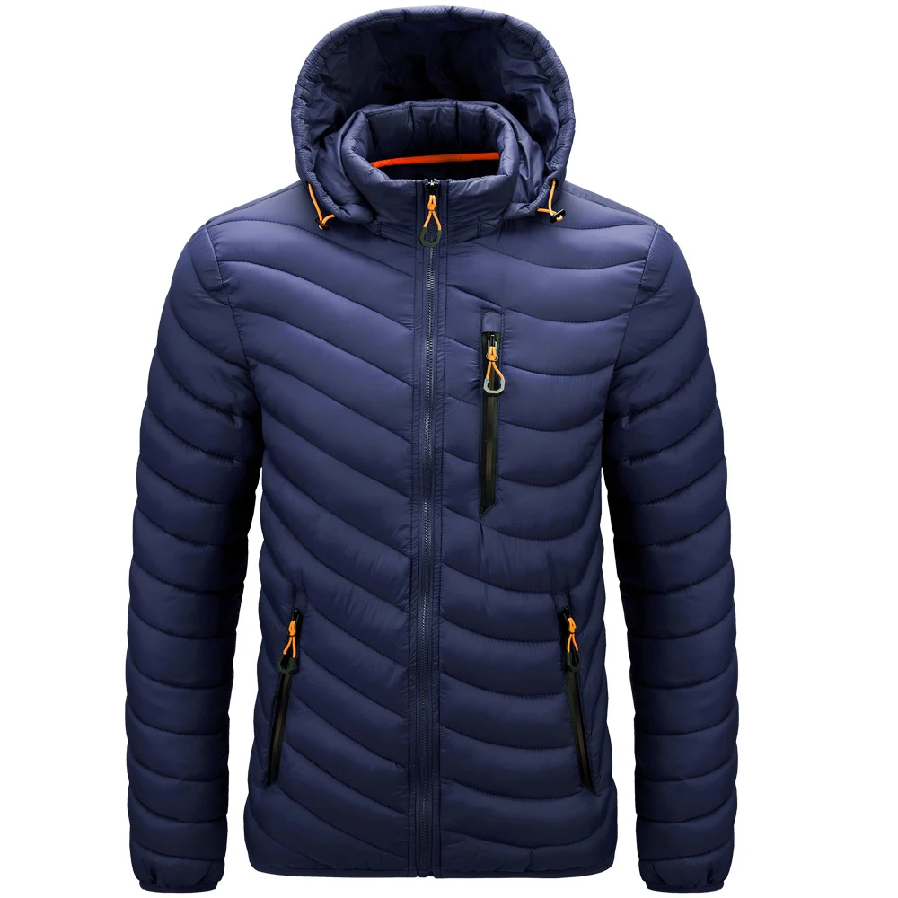 Title 7, Mens detachable hooded cotton jacket offers ve...