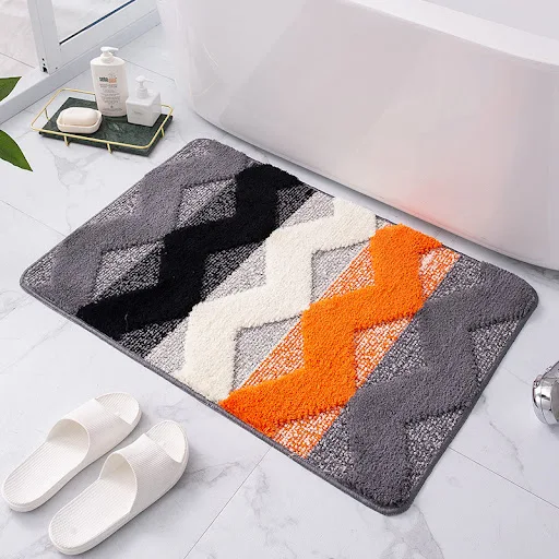 Title 1, Striped Entrance Door Mat and Bathroom Non-slip...