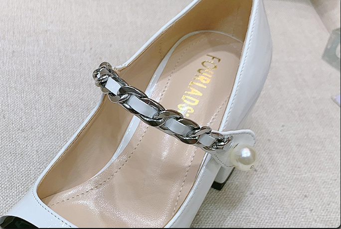 Title 7, Zapatos retro de charol para mujer con tacón al...