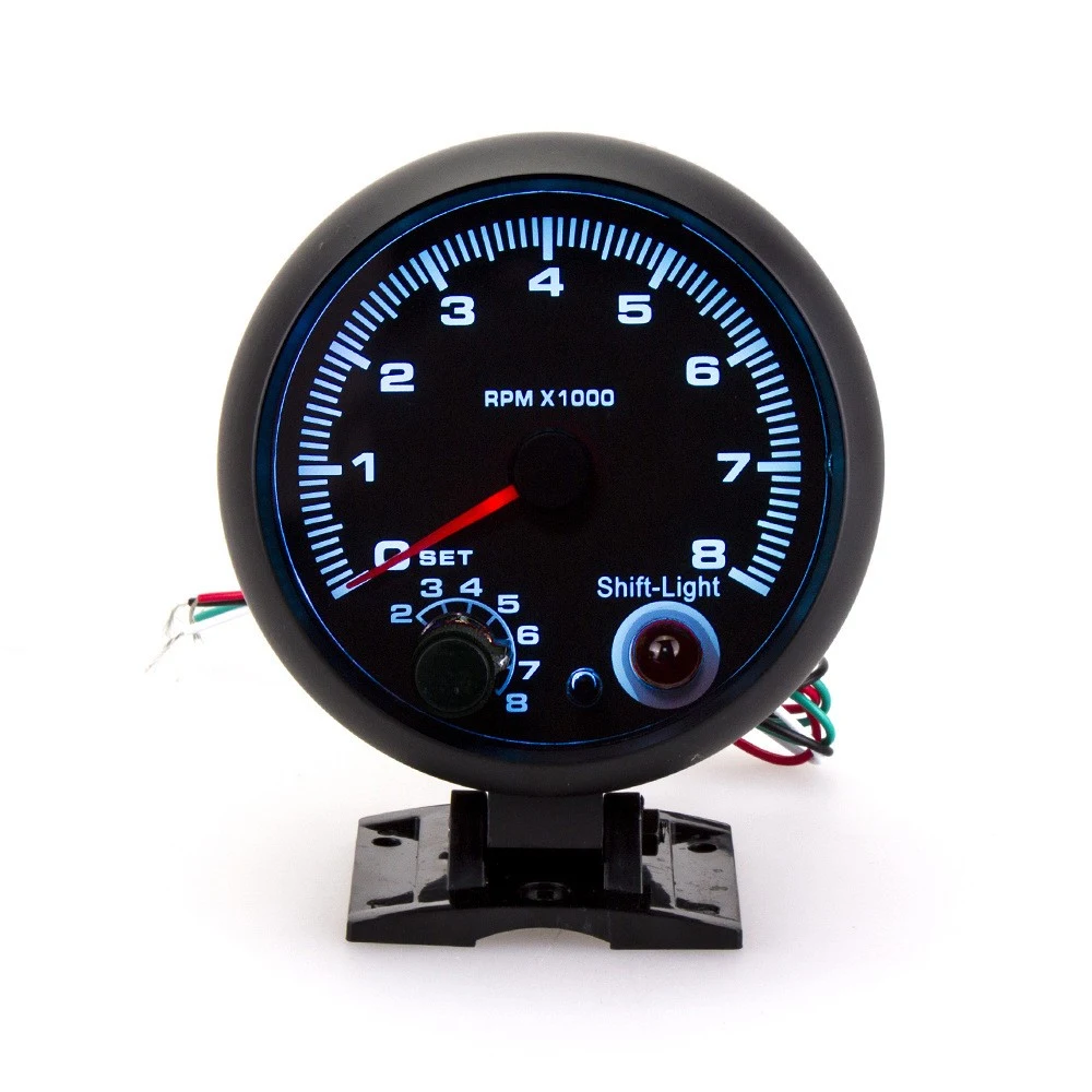 Universeller KFZ Tachometer mit blauem Lichtpointer für verbesserte Sichtbarkeit Überwacht Drehzahlen Einfache Installation Elegantes Design Präzise Leistung — foto 2