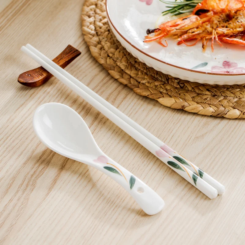 Title 6, Domeiran Japanese Sakura Ceramic Chopsticks, br...