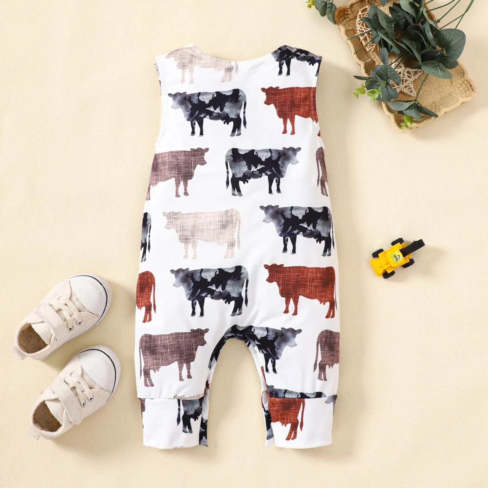 Verstelbare eendelige romper met schouderknoppen voor dames, combineert comfort en stijl, ideaal voor een casual look die altijd past. — foto 26