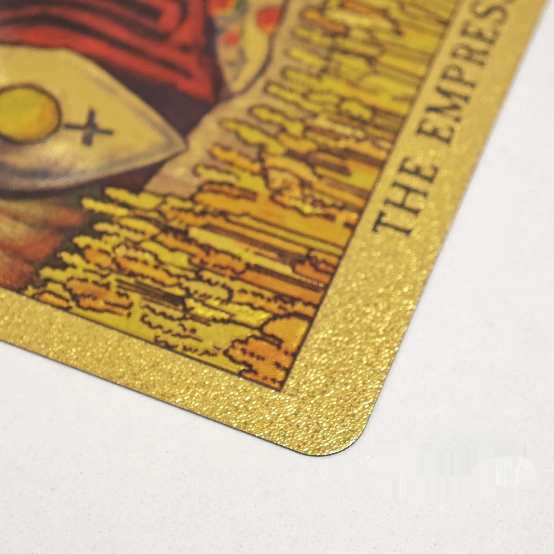 Title 2, Cartas de Tarô em Folha de Ouro Plásticas à Pro...