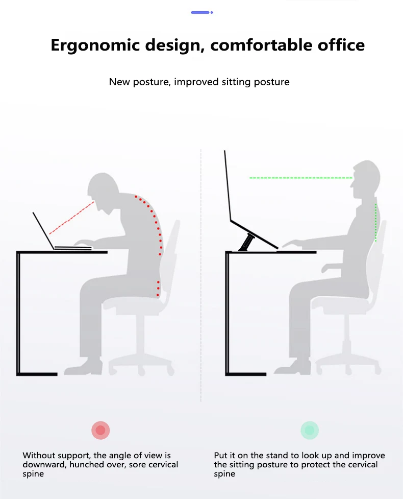 Title 6, Foldable Laptop Stand Non-slip Desktop Portable...
