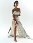 Women's Fashion Sparkling Split Ball Dress — photo 2
