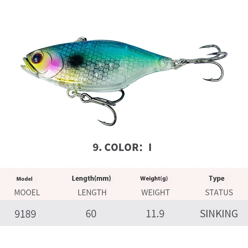 Isca Biomimética Submersível de Longo Alcance 60mm 11.9g para Pescaria. Atraia peixes com precisão e alcance impressionantes! — foto 4