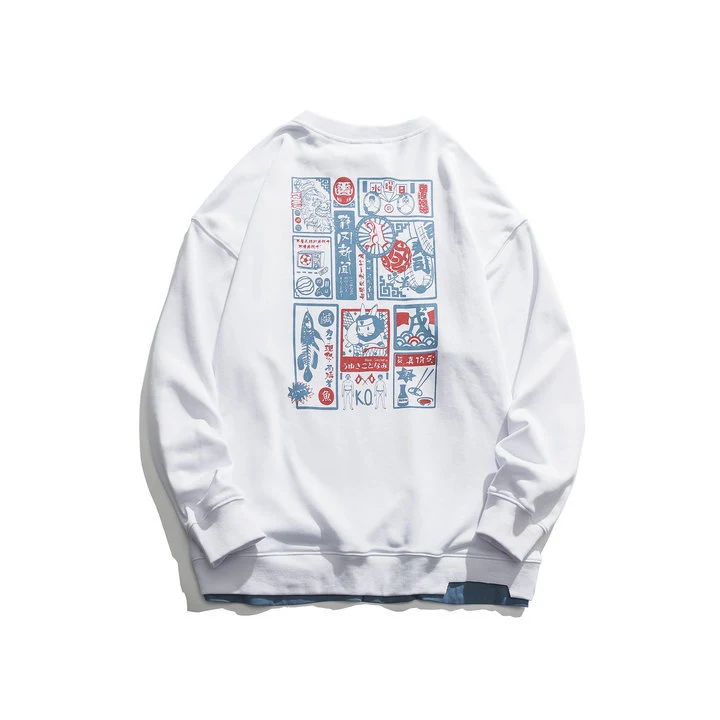 Japanese Tide Brand Letter Printed Shirt Sweater for Men – Comfortable, Stylish, and Perfect for Everyday Wear. A Casual — photo 4