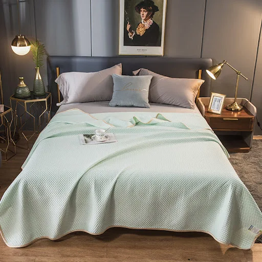 Title 9, Single and Double Ice Silk Summer Quilt Washabl...