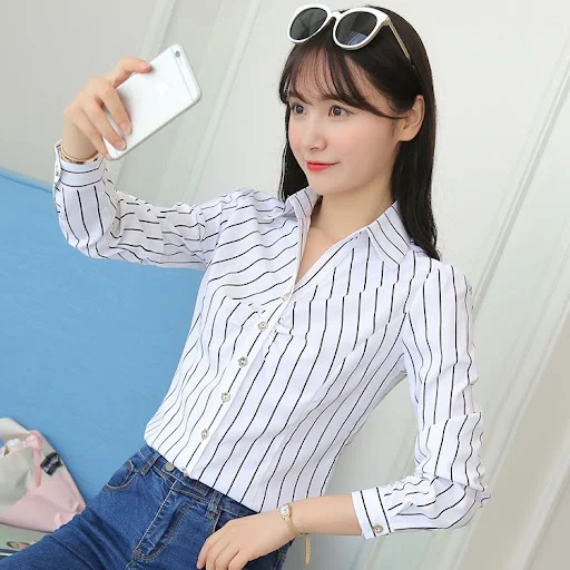 Title 6, Women Long Sleeved Professional Formal Shirts W...