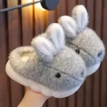 Blue Gray Slippers