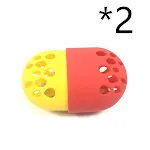 2pcs Red yellow