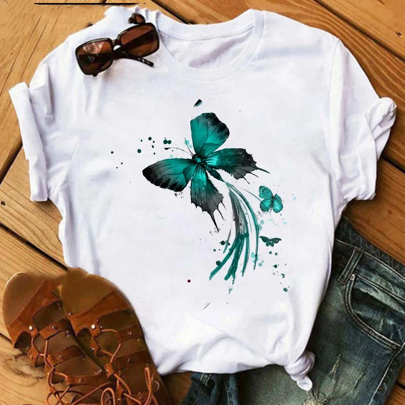 Loose Round Neck White Ladies Casual T Shirt with Short Sleeves Comfortable and Stylish Everyday Wear Perfect for a Rela — photo 9