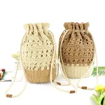 Ladies straw bucket bag The perfect summer accessory Lightweight, stylish and spacious Ideal for the beach, market or — photo 3