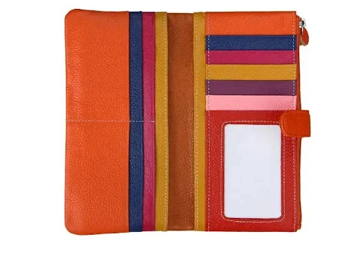 Title 26, Ladies Long RFID Anti-Scan Wallet Top Layer Lea...