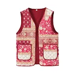 European and American Style Fashionable All-match Printed Route Quilted Cotton Ladies' Vest. A versatile and stylish out — photo 23