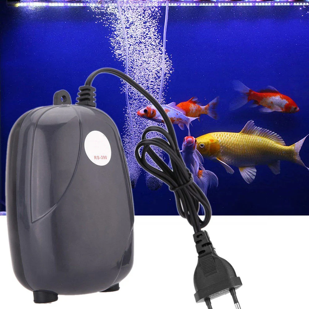 Title 28, Aquarium Air Pump Fish Tank Mini Compressor Sin...