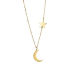 Colar feminino com pingente fofo em aço inoxidável. Joia elegante e charmosa, ideal para presentear e usar diariamente. Leve e resistente — foto 2