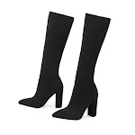 Women's Thick High-Heeled Thigh Boots. Step out in style and comfort with these boots, perfect for any occasion and desi — photo 8