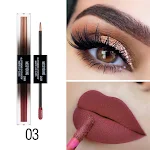 Double-ended Monochrome Eyeshadow And Lip Gloss, versatile product for eyes and lips, create complete makeup looks with — photo 12