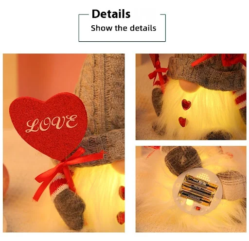 Title 7, Luminous Knitted Hat Doll Window Decoration for...