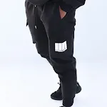 Casual katoenen stretch slim fit broek met meerdere zakken. Comfortabele en stijlvolle broek voor dagelijks gebruik. — foto 16