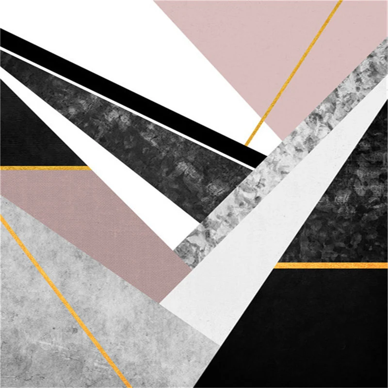 Title 5, Pintura decorativa geométrica abstracta nórdica...