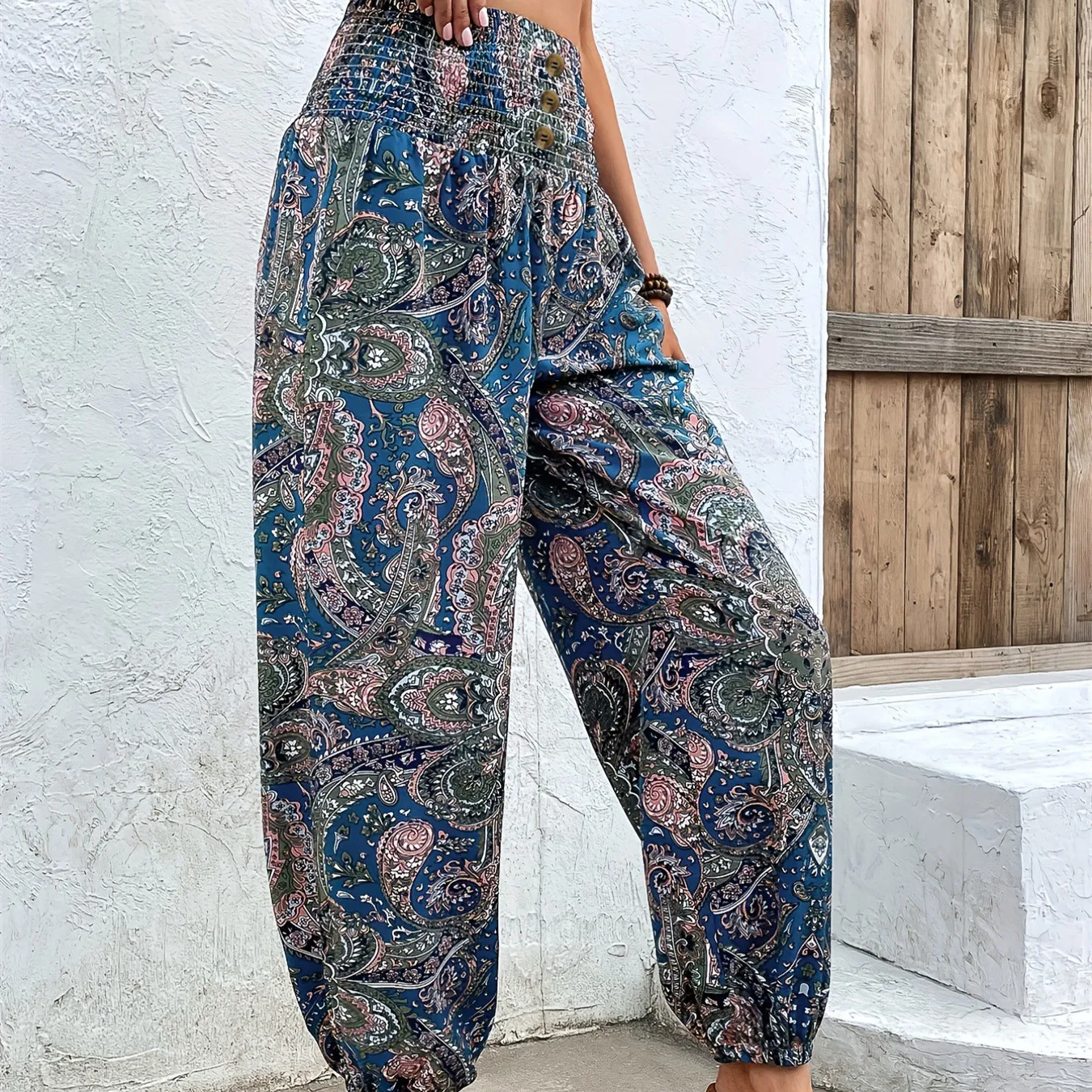Women's Loose Slimming High Waist Print Trousers, comfortable and stylish, designed to flatter your figure and provide a — photo 18