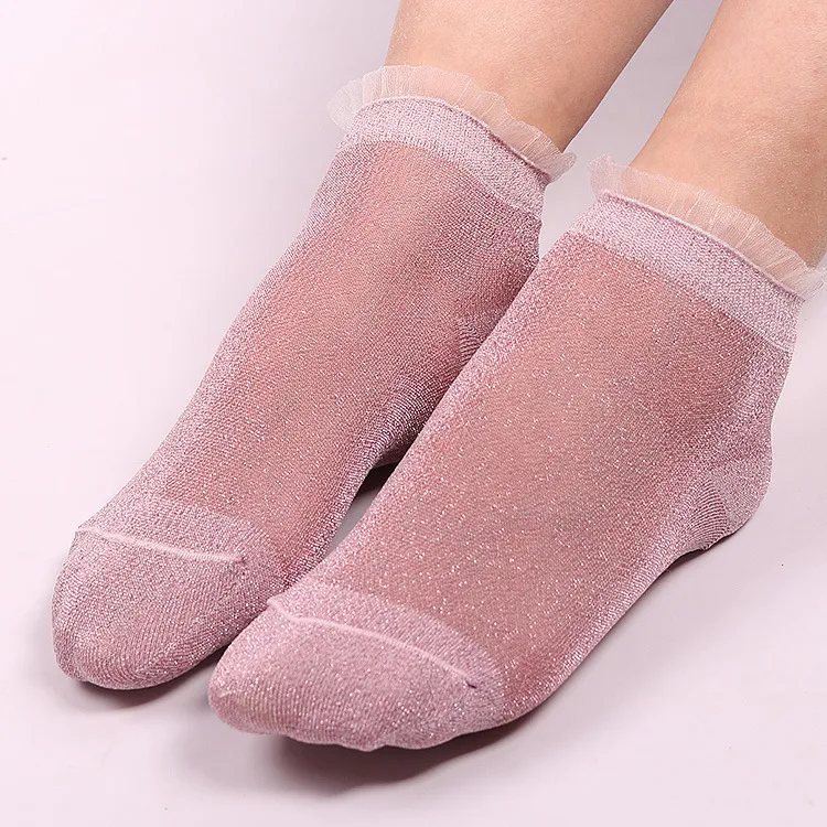 Title 7, Ladies glitter lace socks