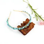 Golden Double Row Turquoise