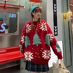 Men's and Women's Fashion Christmas Elk Couple Sweater, Cozy & Festive. Great for Gifting and Celebrating the Holidays T — photo 1