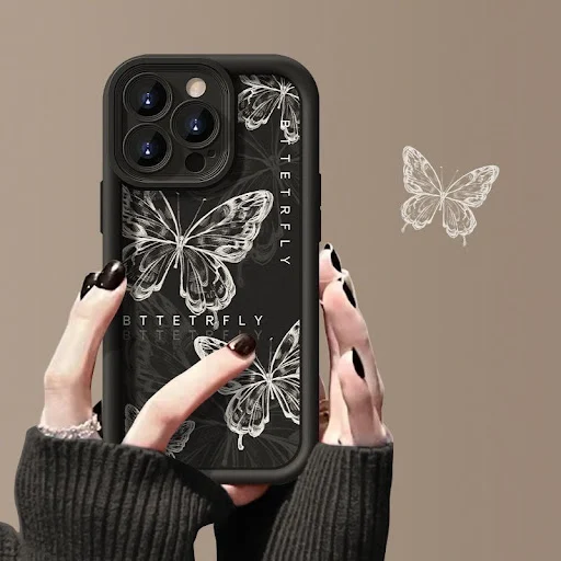 Title 4, Capa Shadow Butterfly 1514ProMax para iPhone 13...