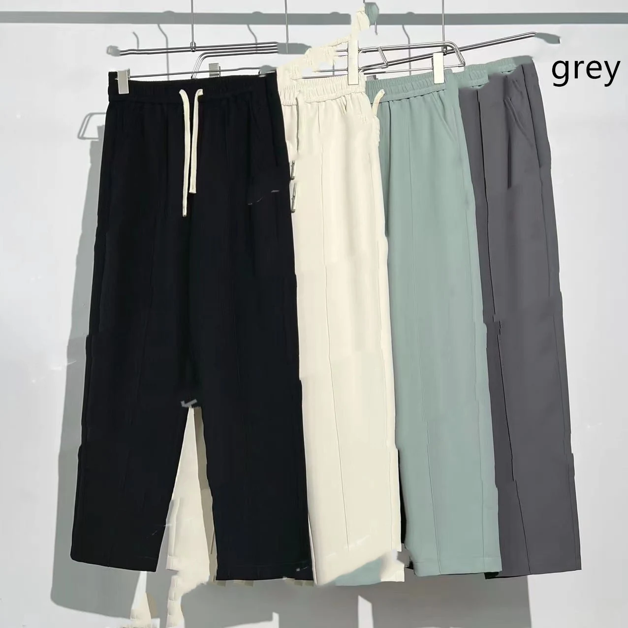 Pantalones Casuales de Hombre Estilo Nuevo Pantalones de Seda de Hielo Frescos y Ligeros Perfectos para el Verano Comodidad y Elegancia — foto 5