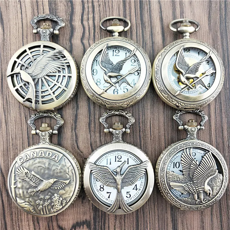 Title 14, Antique Large Bird Arrow Vintage Pocket Watch. ...