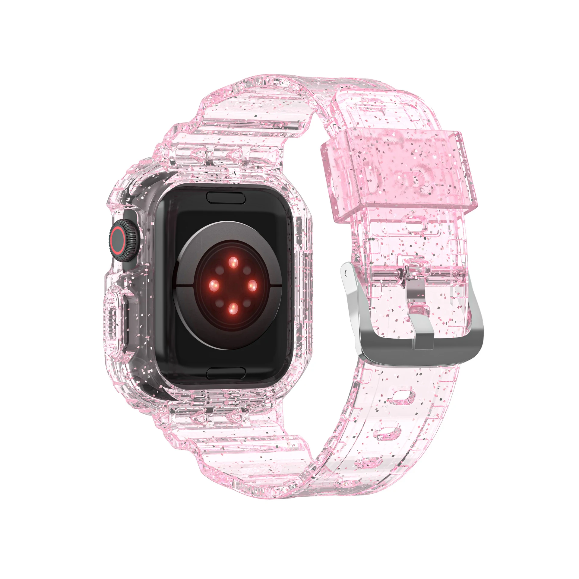 Title 5, Watch with Integrated Glacier Transparent Strap...