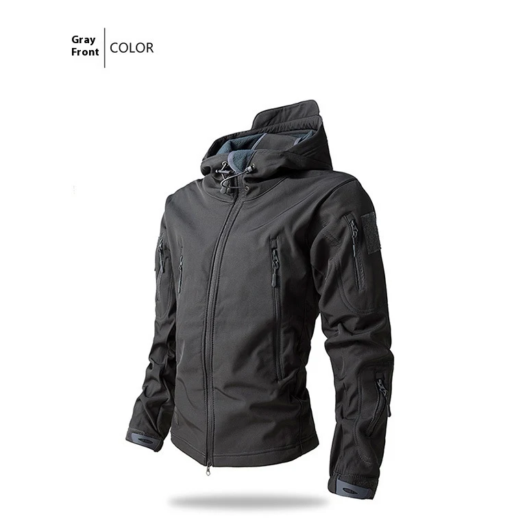 Casaco 3 em 1 Quente, Impermeável e Respirável para Outono e Inverno. Soft Shell com Fleece. À prova de vento. Perfeito para atividades ao ar livre. — foto 7