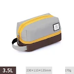 Bolsa de armazenamento de lavagem de camada dupla com separação seco e molhado. Mantenha seus itens separados e organizados, perfeito para viagens ou academia. — foto 4
