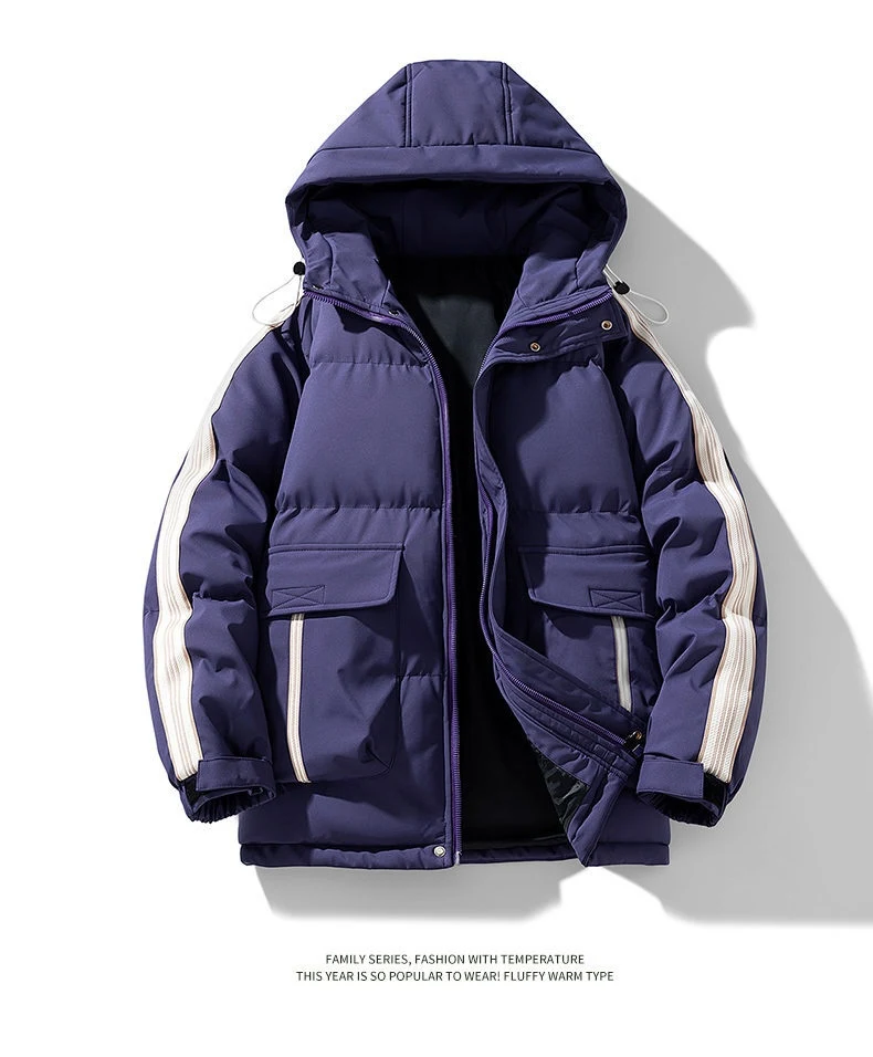 Title 7, Winter Mens Cotton-padded Coat Outdoor Teen Ho...
