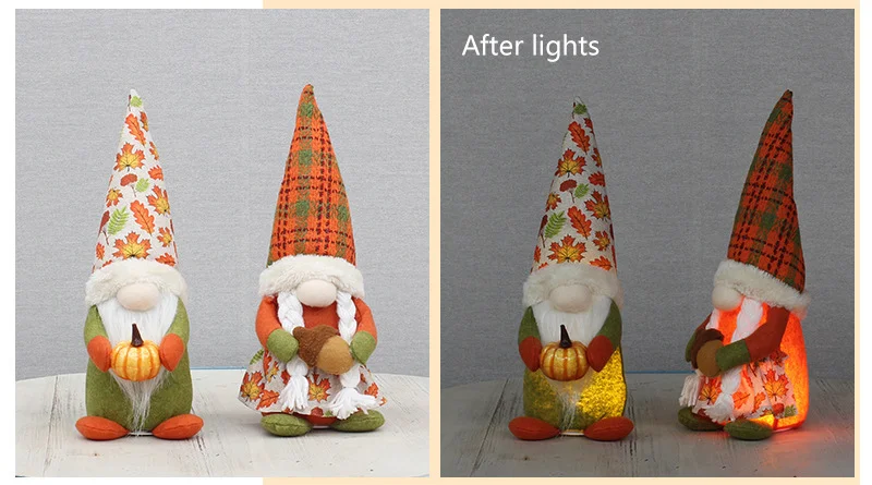 Title 8, Glowing Rudolf Harvest Thanksgiving Decorations...
