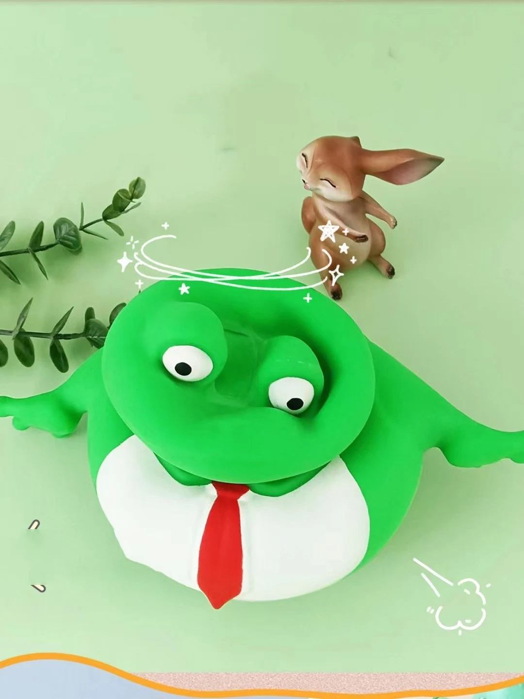 Decompression Toy Frog Prince for Pinching and Pulling. Relieve stress and anxiety with this fun and squishy toy for rel — photo 1