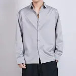 Loose Ice Silk Men's Casual Shirt. Breathable and lightweight for summer. Provides ultimate comfort and style for everyd — photo 6