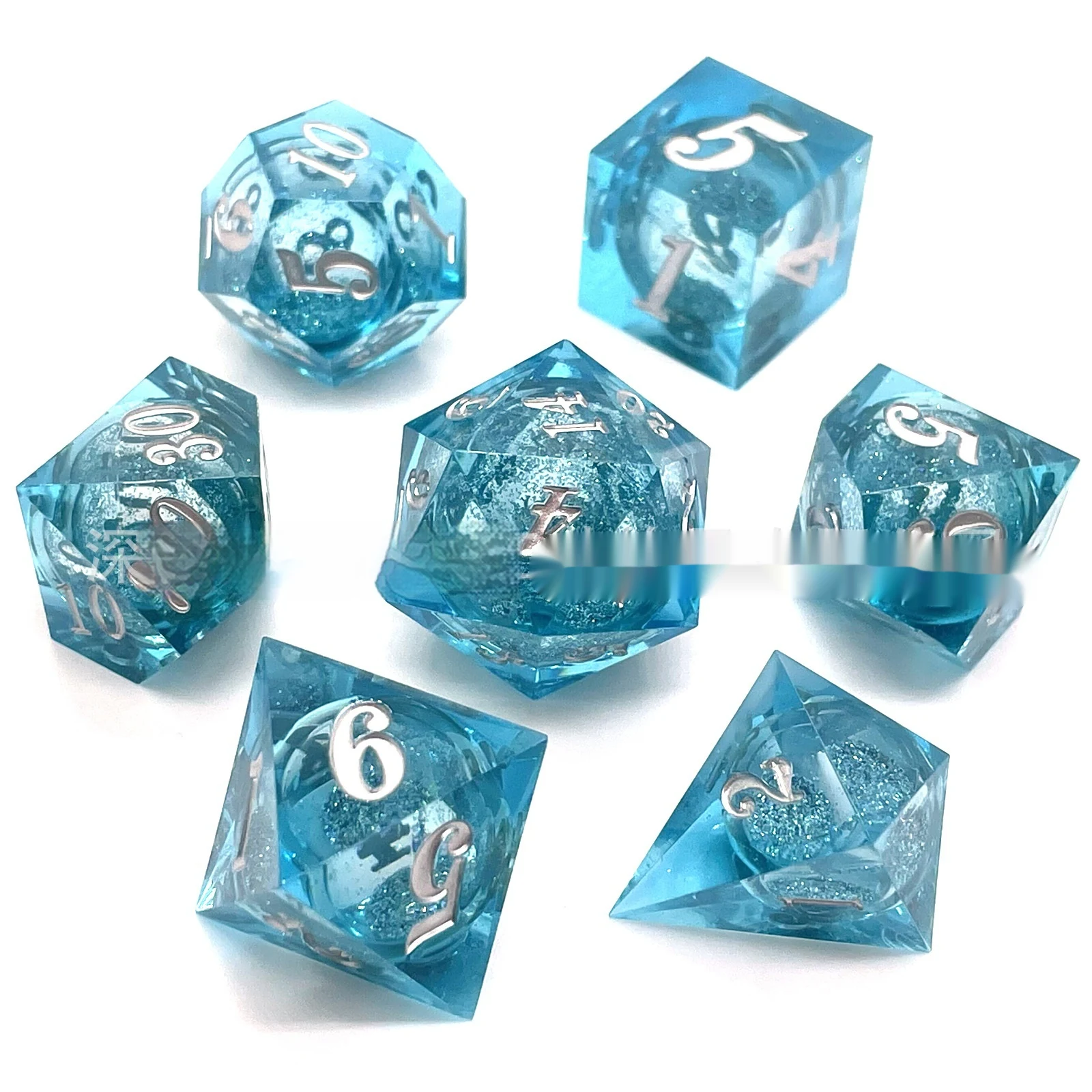 Liquid Core Fluid Resin Dice Experience unique rolls with these exceptional dice, perfect for tabletop and role-playing — photo 9