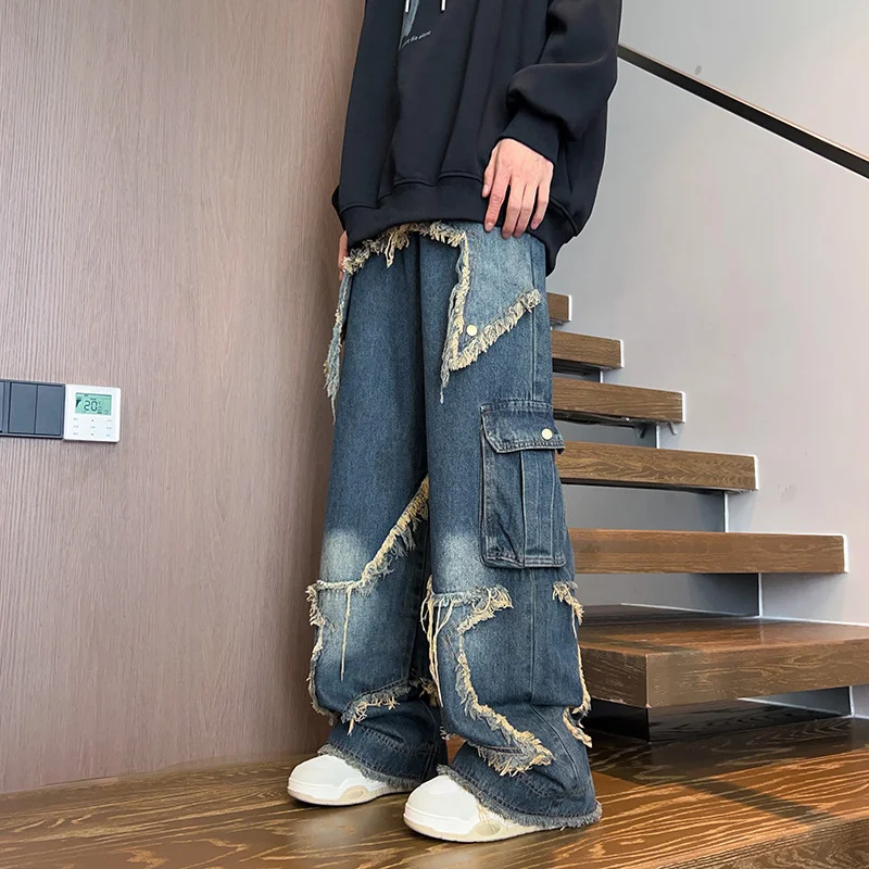 Amerikaanse Retro Loose Slimming Jeans Lente — foto 5