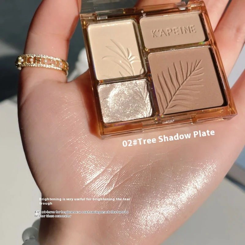 Matte Brightening Highlight Eyeshadow Four Colors. Illuminate and define your eyes with this versatile palette. Achieve — photo 2