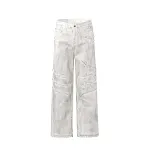 Men's Retro White Jeans Classic cut and vintage style for a casual and modern look. Experience comfort and timeless desi — photo 3