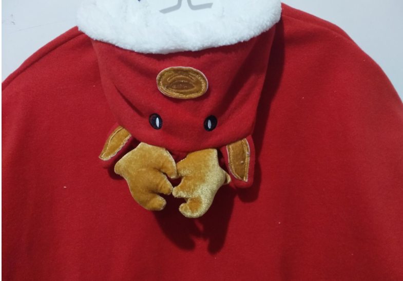 Poncho de Rena para o Natal, capa festiva. Ideal para crianças e adultos, quente e confortável, perfeito para celebrar o Natal com estilo e alegria. — foto 3