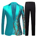 Sky blue suit